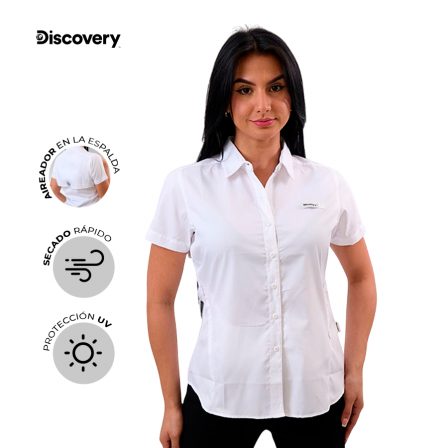 BLUSA M/C DAMA  DX4578-112-80240WHT