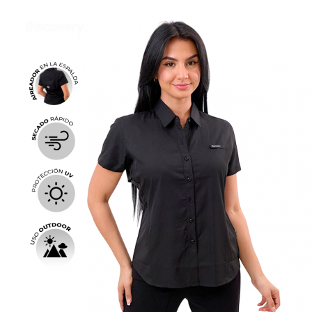 CAMISA M/C MUJER DX4578-112-80240BLK