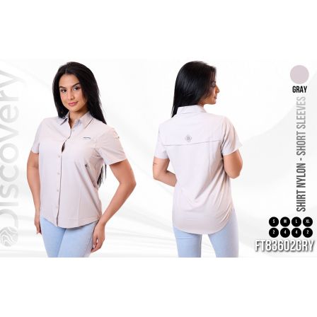 CAMISA ML PLUS MUJER DX5078-509-83604GRY