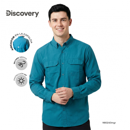 CAMISA DISCOVERY CABALLERO DX4578-308-80243MGR