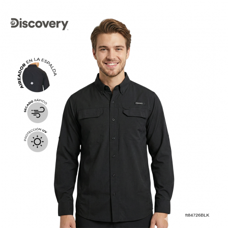 CAMISA DISCOVERY CABALLERO DX4579-308-84726BLK