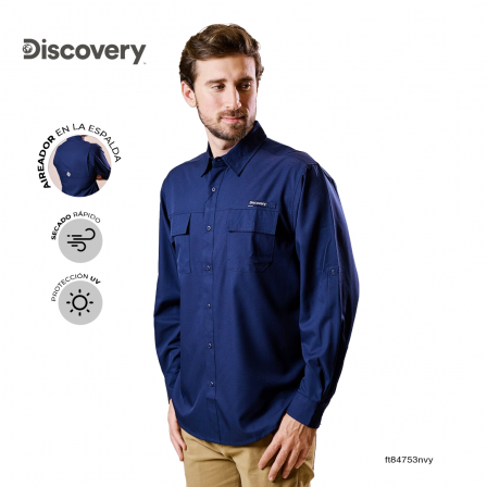 CAMISA DISCOVERY CABALLERO DX5279-308-84753NVY