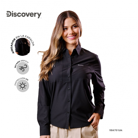 BLUSA DISCOVERY DAMA DX5079-112-84761BLK