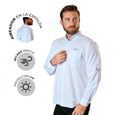 CAMISA DISCOVERY DX1478-308-83124WHT 